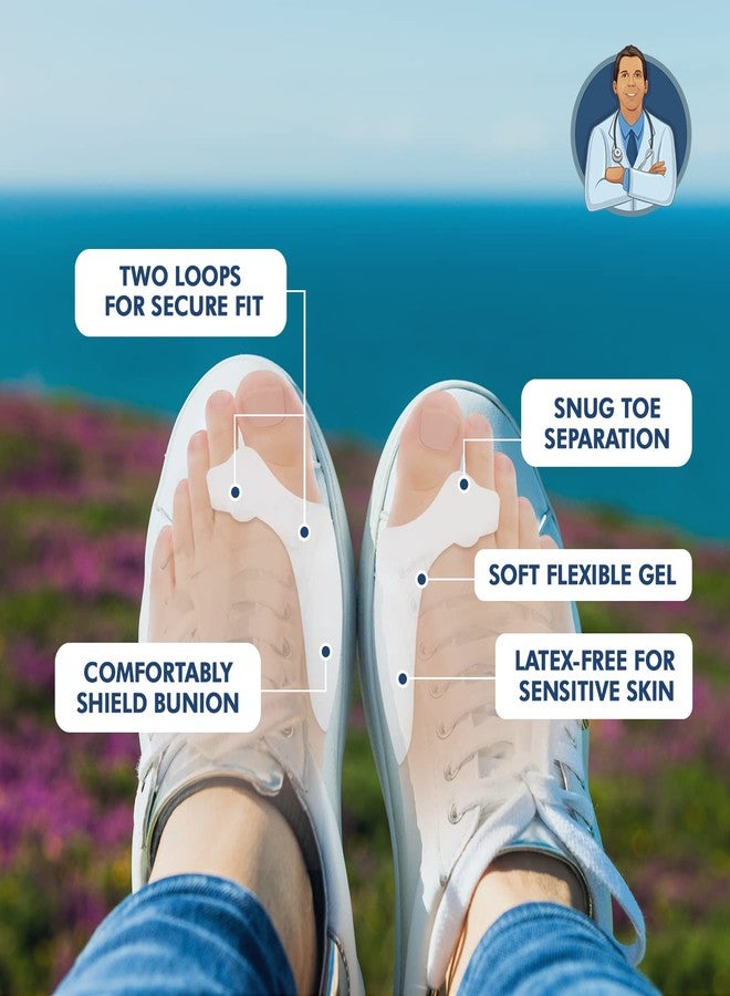 Dr. Frederick's Original Sport Bunion Pads - 4 ct - Temporary Bunion Corrector - Toe Separator Gel Cushion - Relief for Women & Men - Image 3